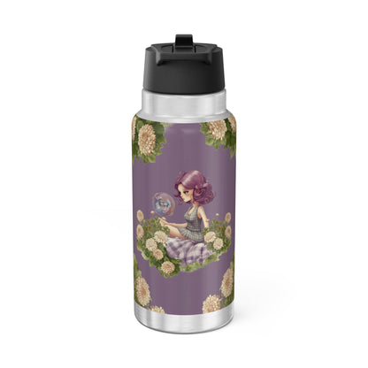 Pisces Zodiac Sign Vintage Illustration ~ 32oz Tumbler With Lid and Straw