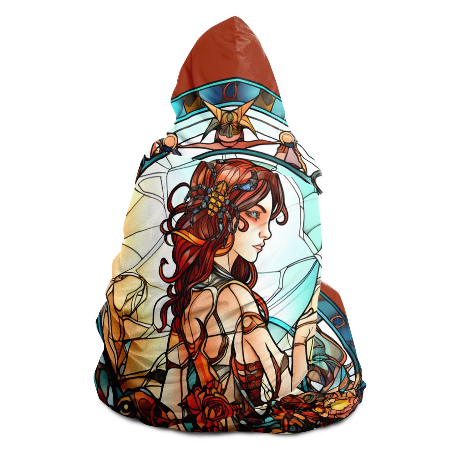 Scorpio Stained Glass Hooded Blanket