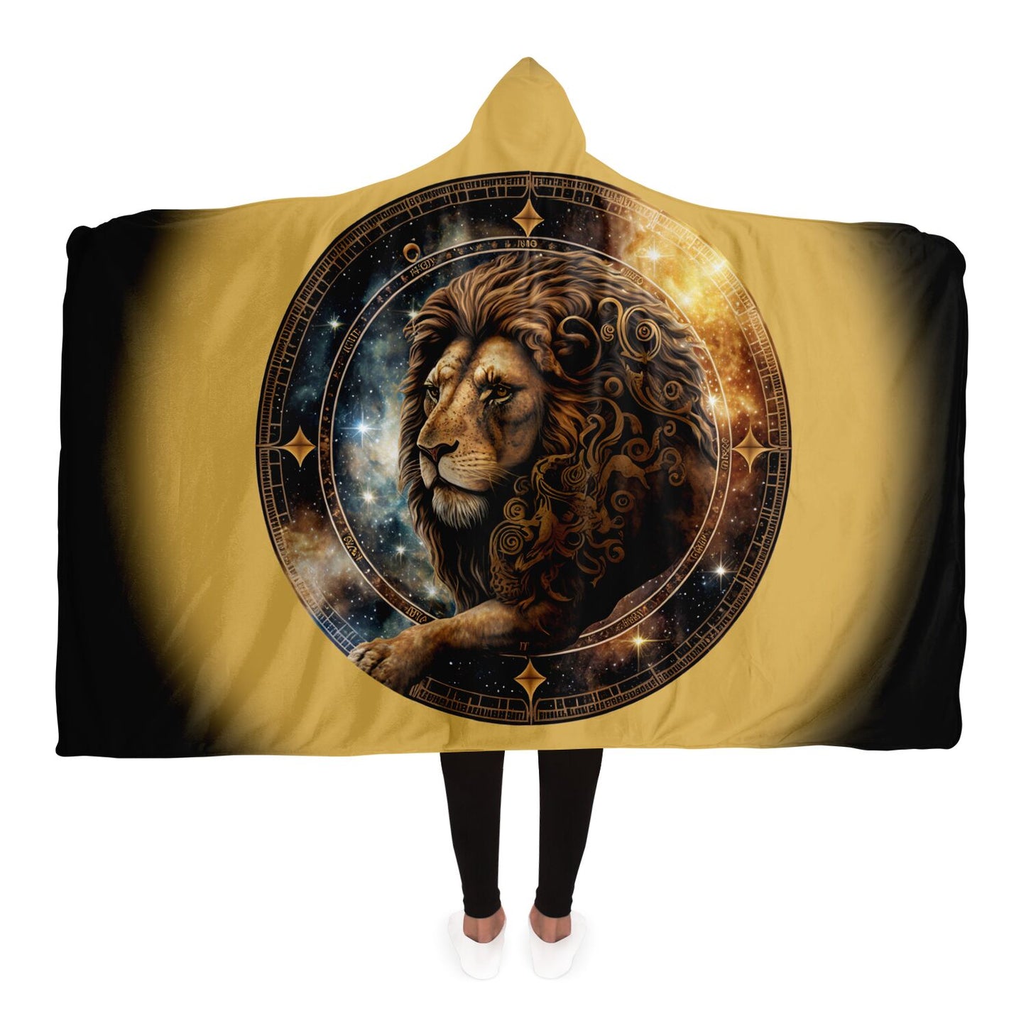 Leo with Gold Halo Hooded Blanket