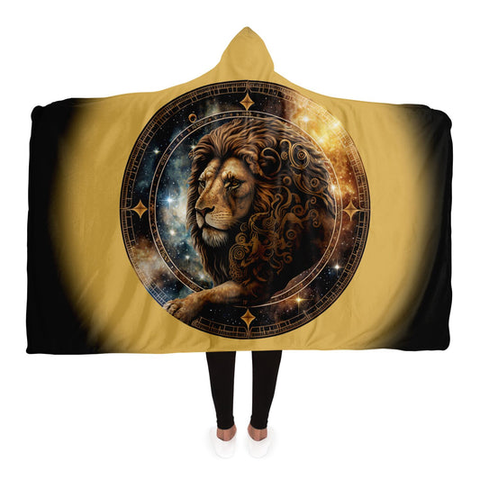 Leo with Gold Halo Hooded Blanket
