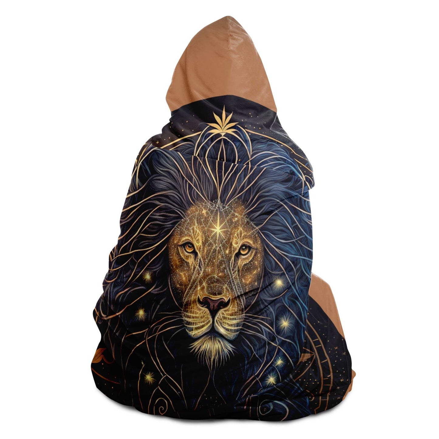 Leo Golden Lion Halo Hooded Blanket