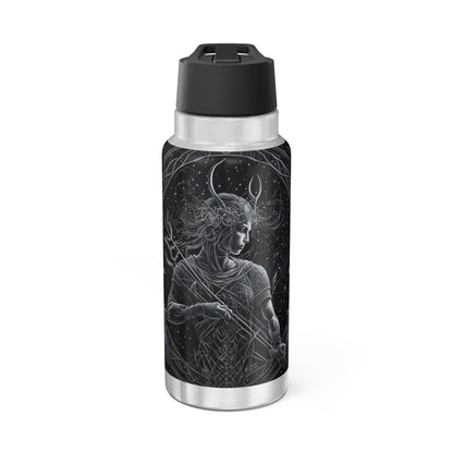 Sagittarius Warrior Zodiac Sign ~ Tumbler 32oz With Lid and Straw