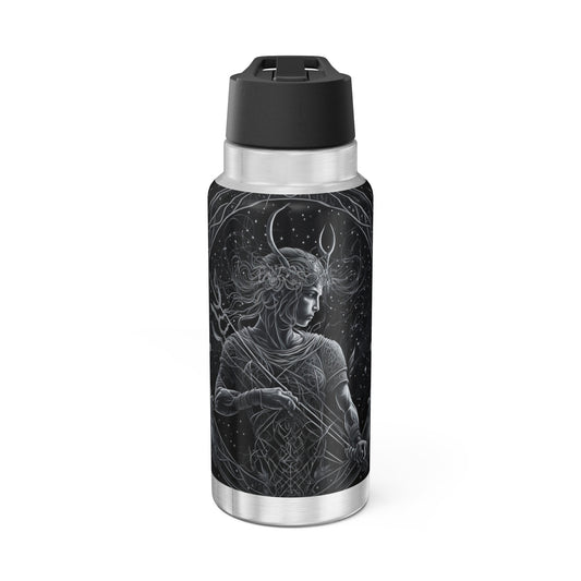 Sagittarius Warrior Zodiac Sign ~ Tumbler 32oz With Lid and Straw