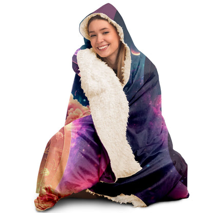 Zodiac Fantasy Sphere Hooded Blanket