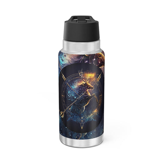 Sagittarius Zodiac Sign Centaur Fantasy Illustration ~ 32oz Tumbler With Lid and Straw