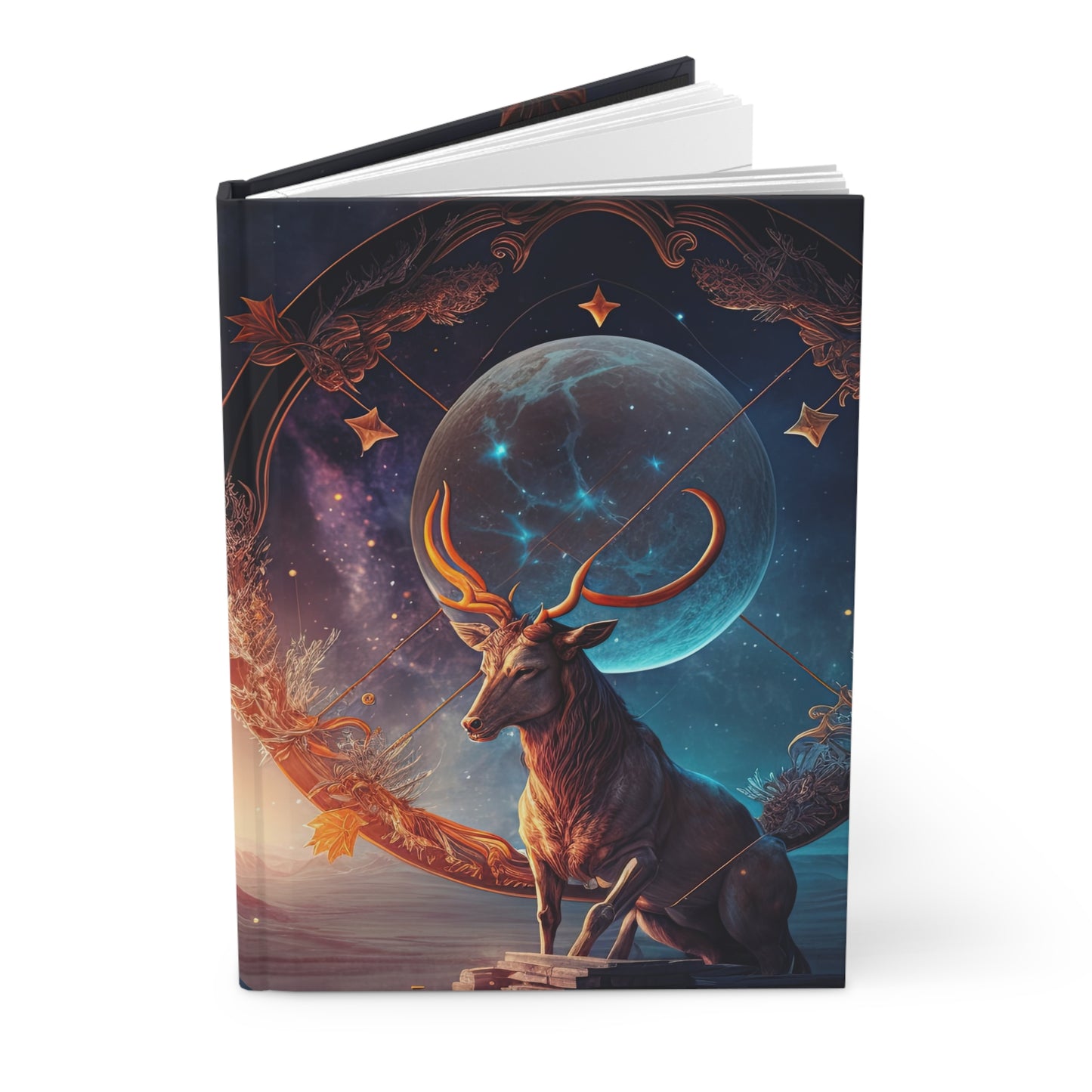 Sagittarius Fantasy Illustration with Poem Hardcover 150 Page Journal