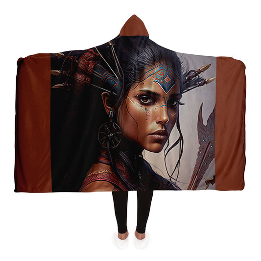 Sagittarius Warrior Goddess Hooded Blanket