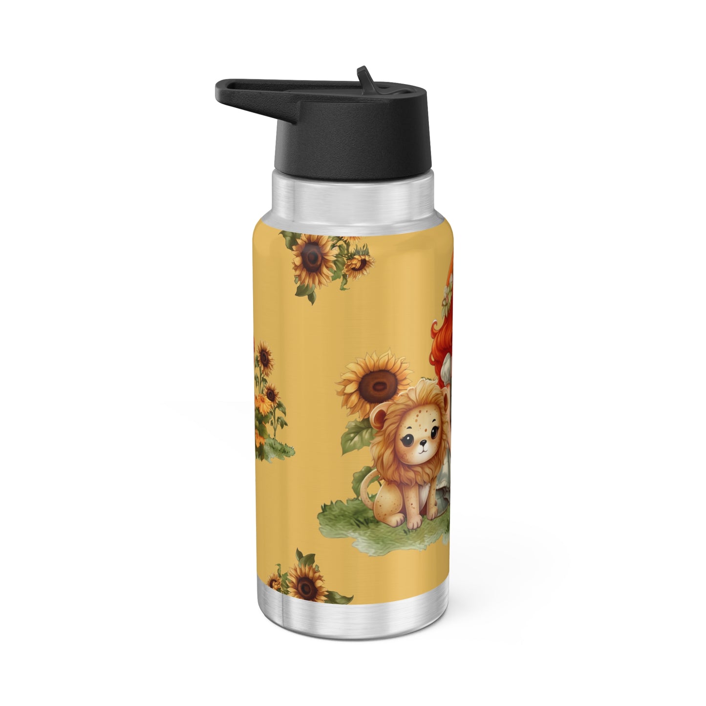 Leo Zodiac Sign Vintage Illustration ~ 32oz Tumbler With Lid and Straw