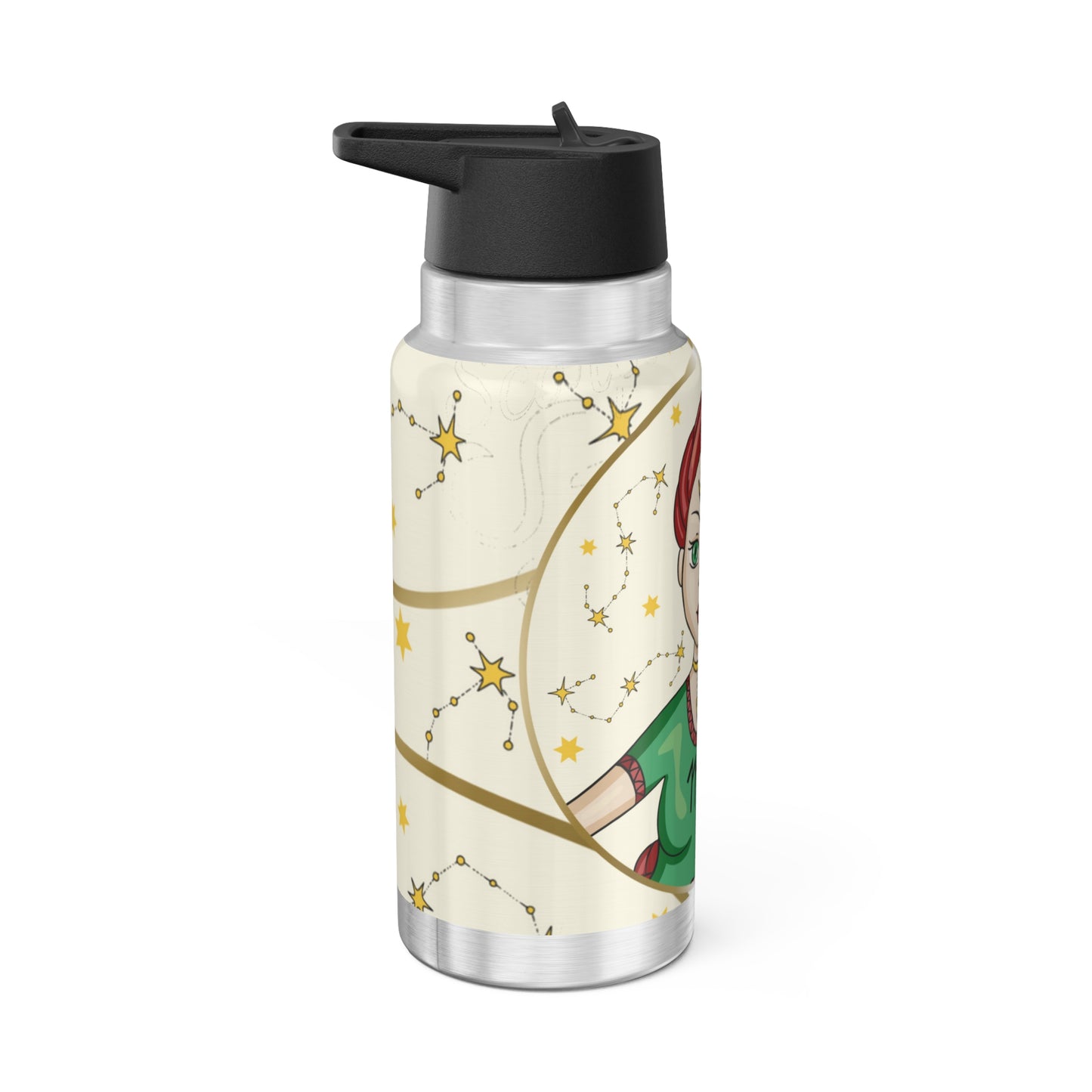 Scorpio Zodiac Sign Illustration ~ 32oz Tumbler With Lid and Straw