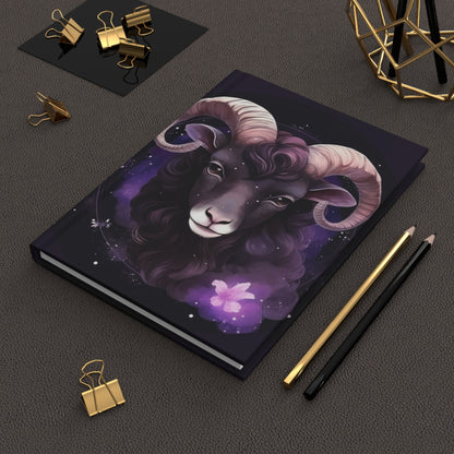 Aries Caricature with Poem Hardcover 150 Page Journal