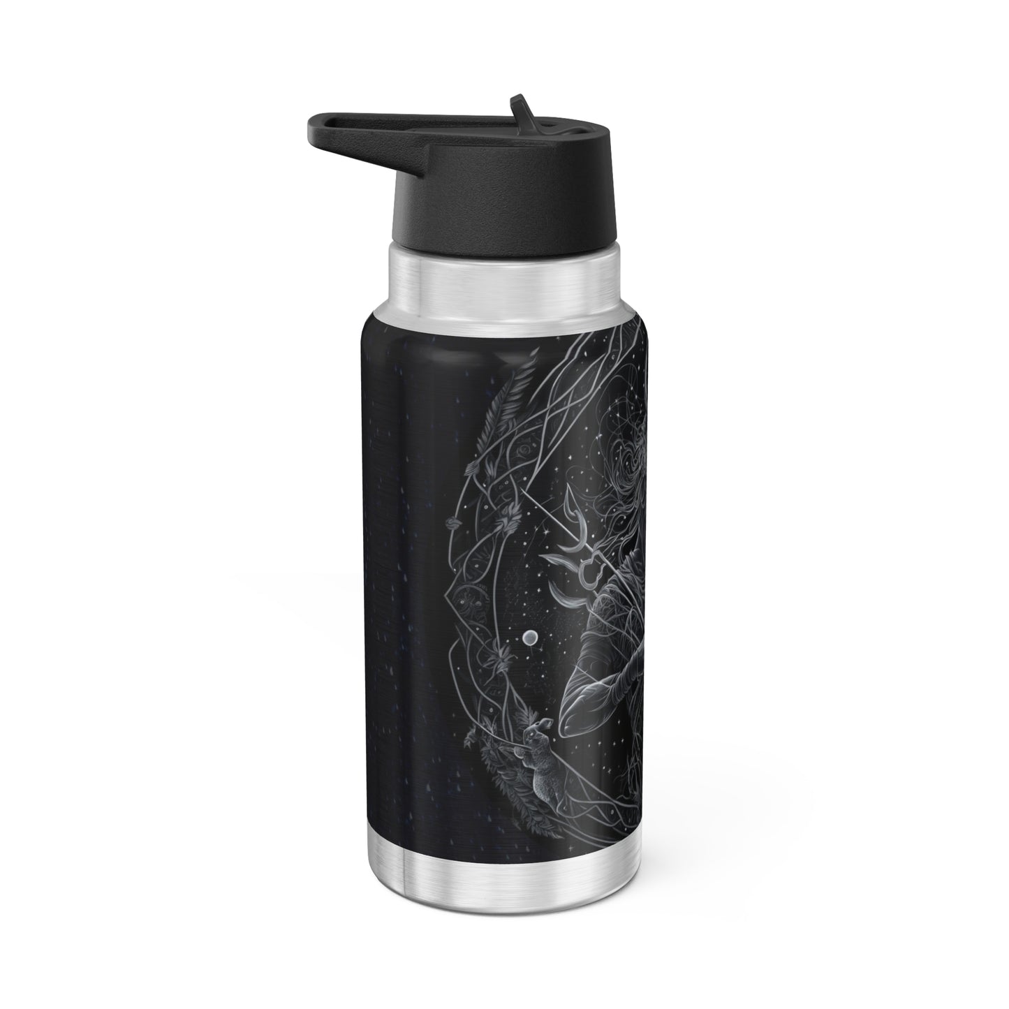Sagittarius Warrior Zodiac Sign ~ Tumbler 32oz With Lid and Straw
