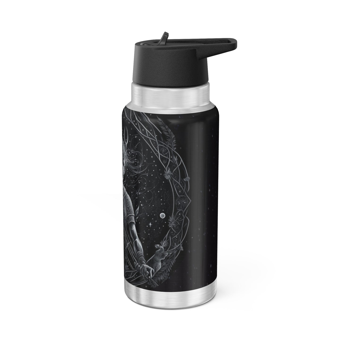 Sagittarius Warrior Zodiac Sign ~ Tumbler 32oz With Lid and Straw