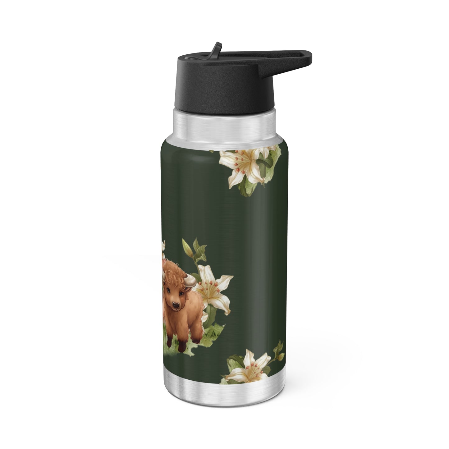 Taurus Zodiac Sign Vintage Illustration  ~ 32oz Tumbler With Lid and Straw