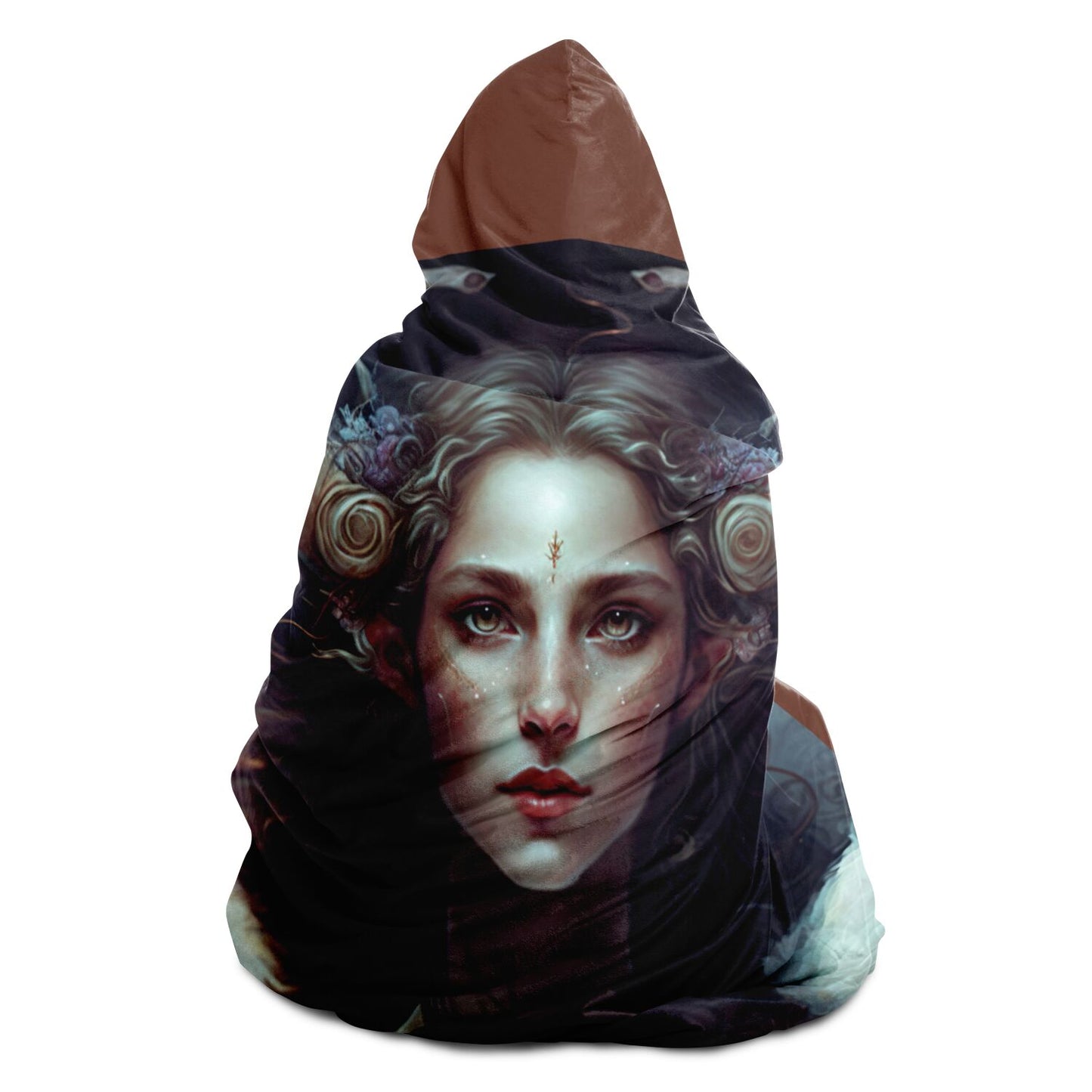 Aries Warrior Goddess Hooded Blanket