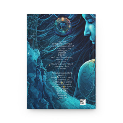 Aquarius Star Goddess with Poem Hardcover 150 Page Journal