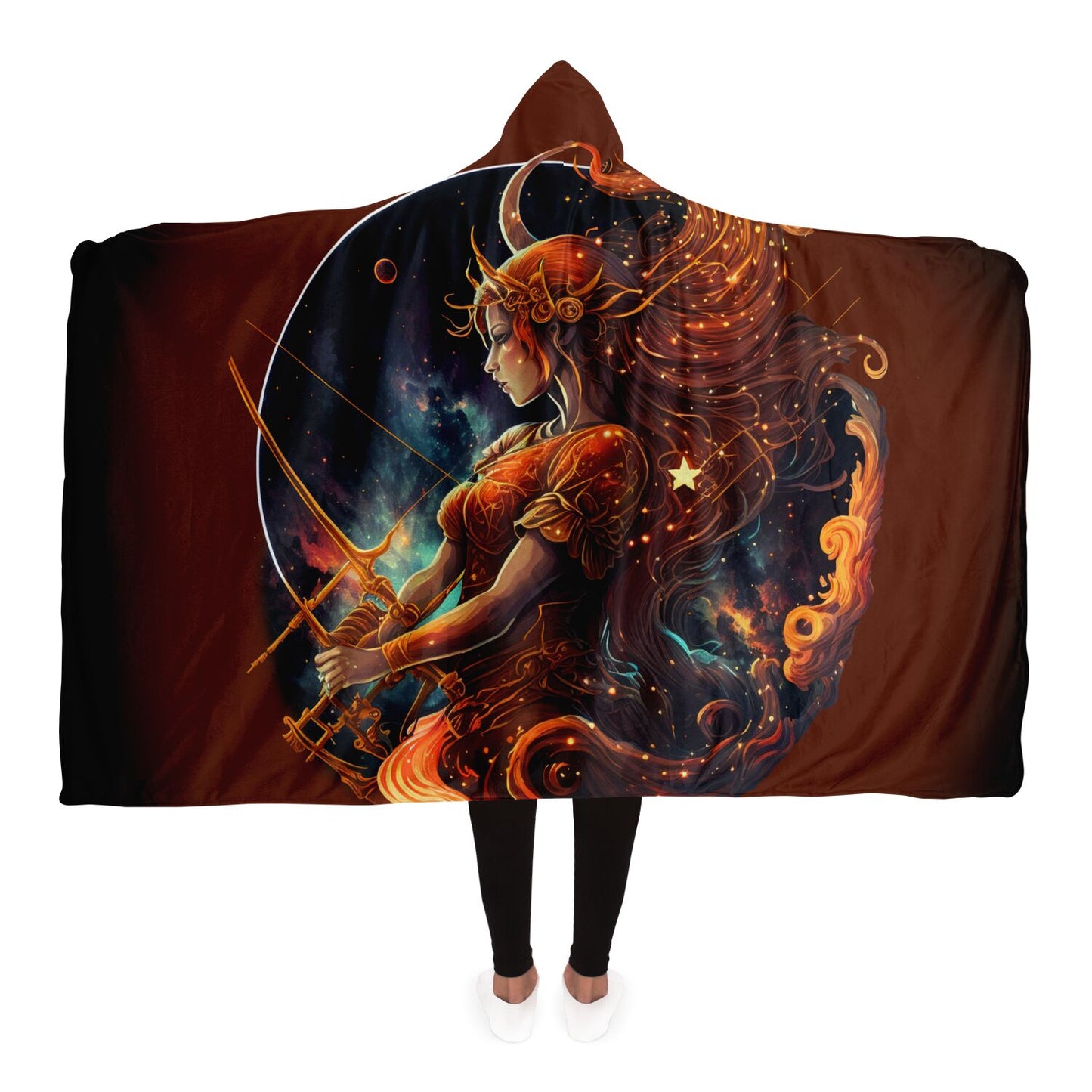 Sagittarius Goddess Hooded Blanket