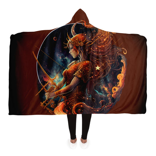Sagittarius Goddess Hooded Blanket