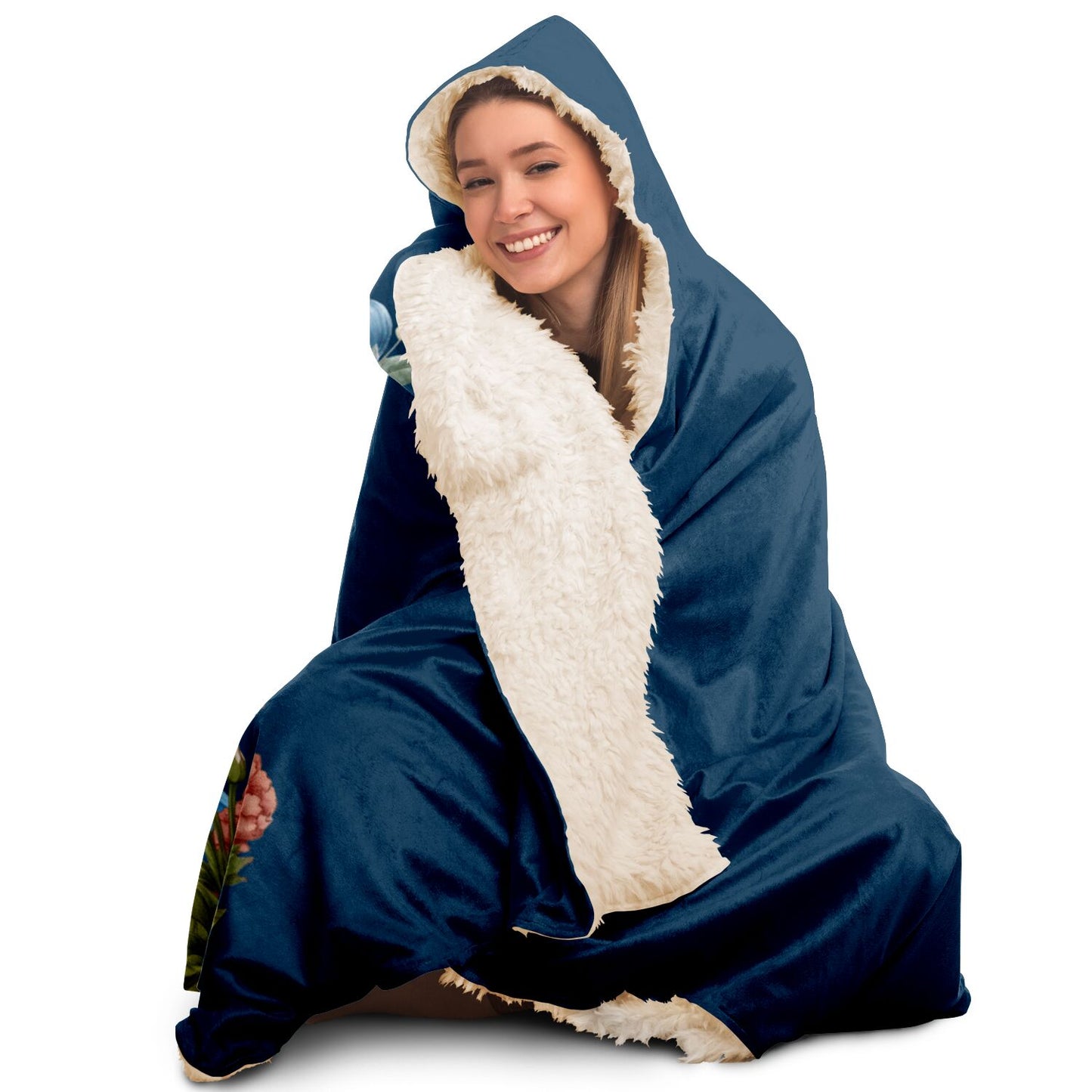 Sagittarius Girl Vintage Illustration Hooded Blanket