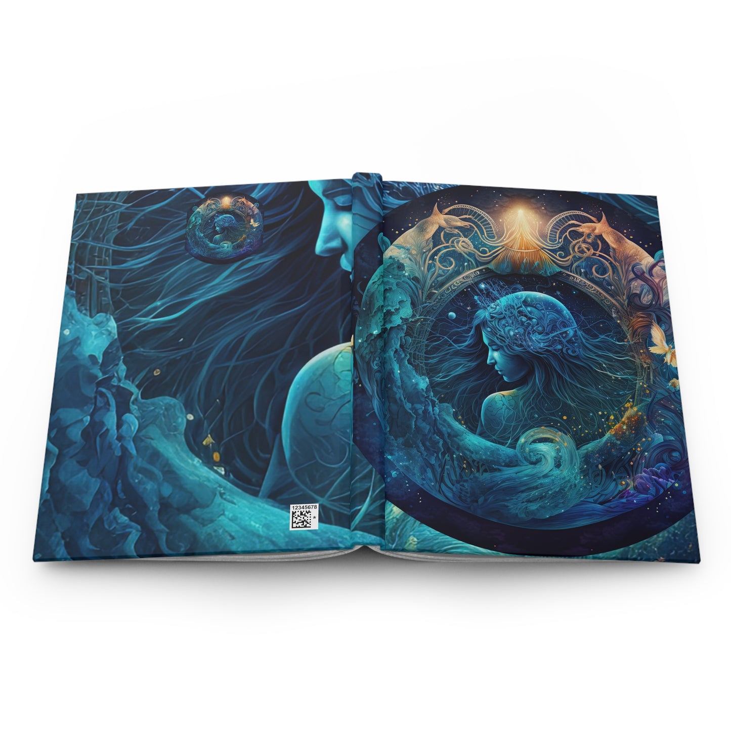 Aquarius Star Goddess Hardcover 150 Page Journal