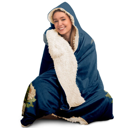 Pisces Fish Vintage Illustration Hooded Blanket