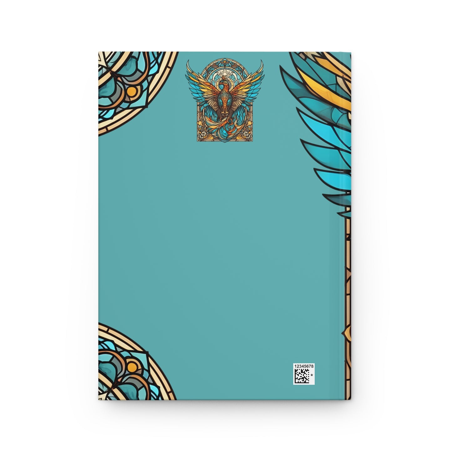 Scorpio Phoenix Stained Glass Illustration Hardcover 150 Page Journal