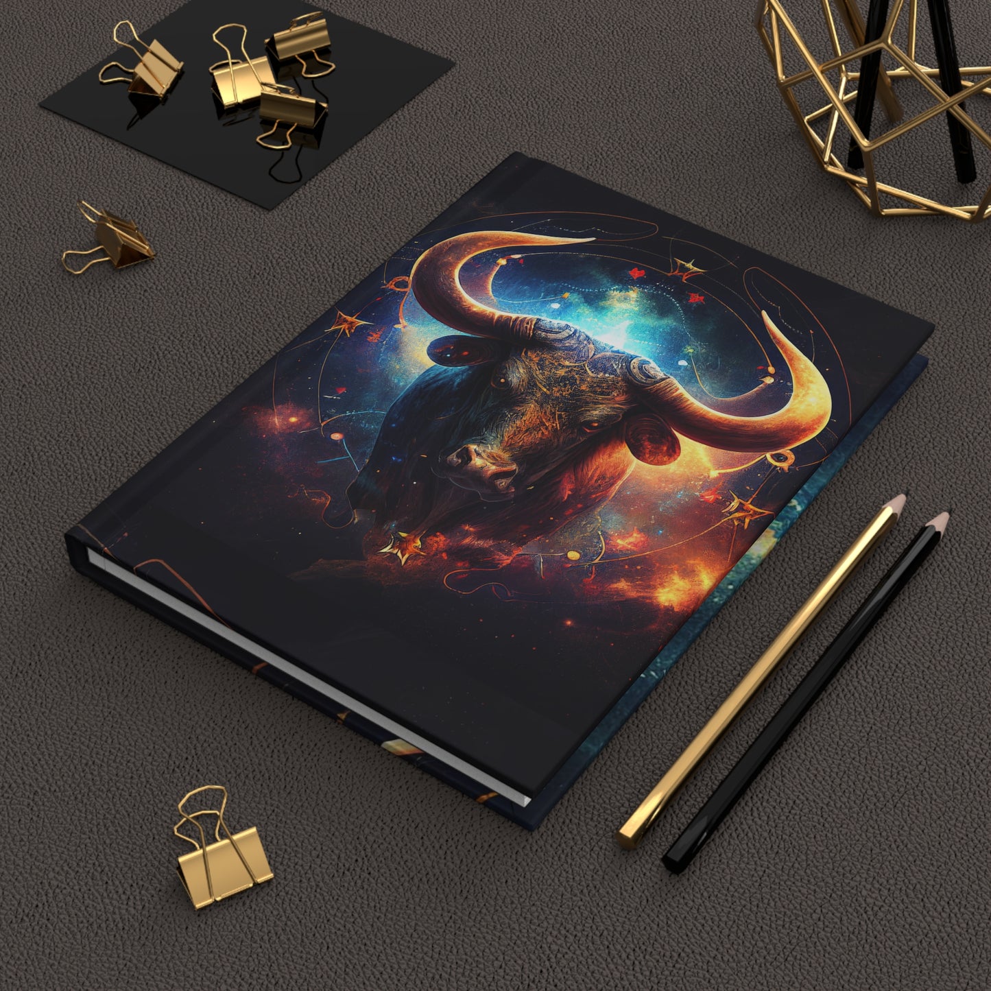 Taurus Bull with Poem Hardcover 150 Page Journal