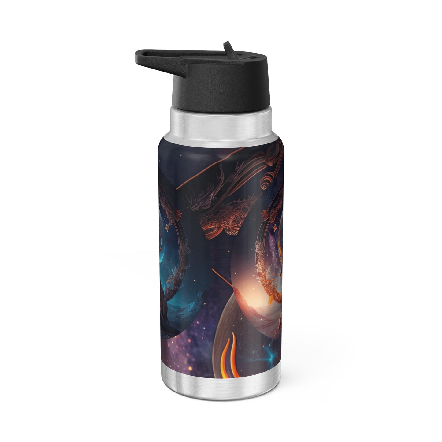 Sagittarius Zodiac Sign Centaur Fantasy Illustration ~ 32oz Tumbler With Lid and Straw