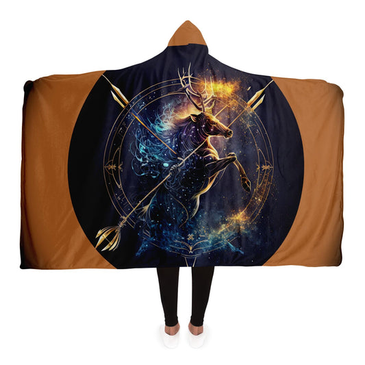 Sagittarius Bow and Steed Hooded Blanket