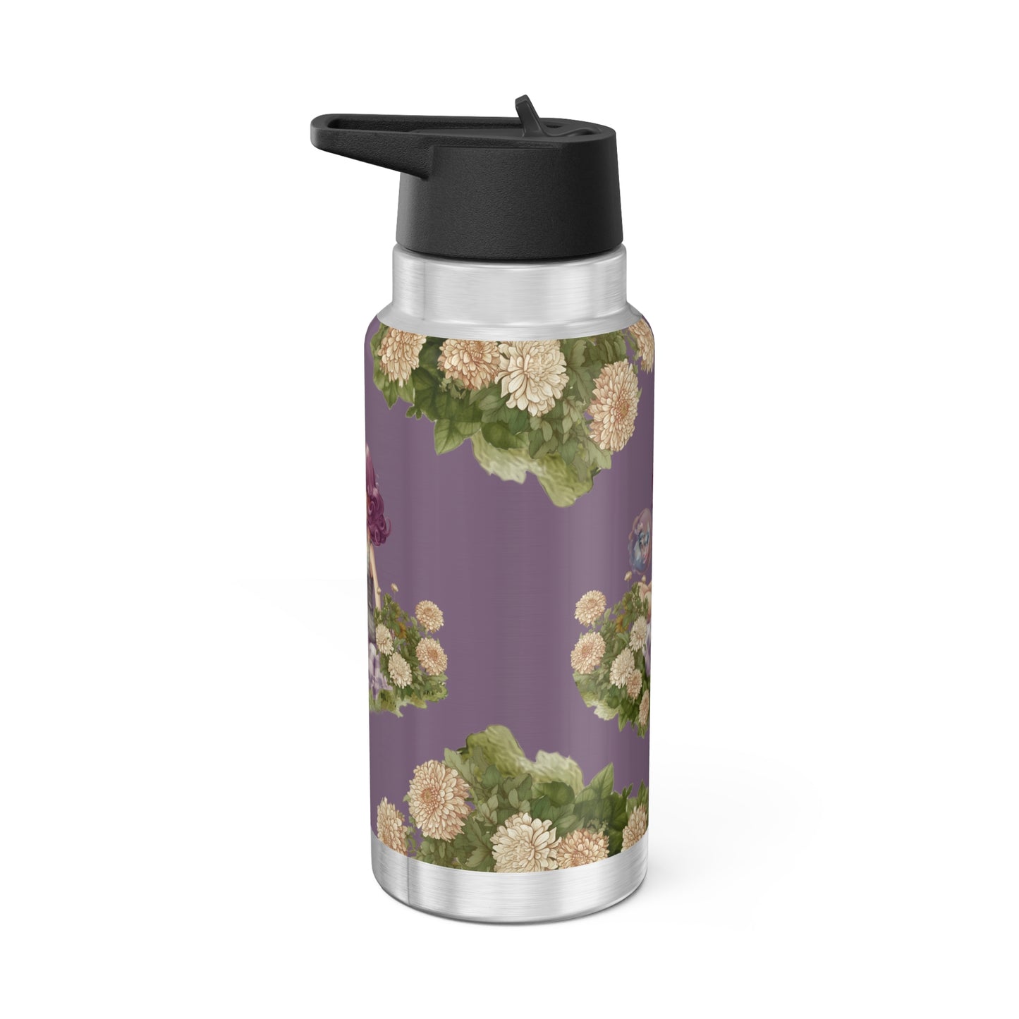 Pisces Zodiac Sign Vintage Illustration ~ 32oz Tumbler With Lid and Straw