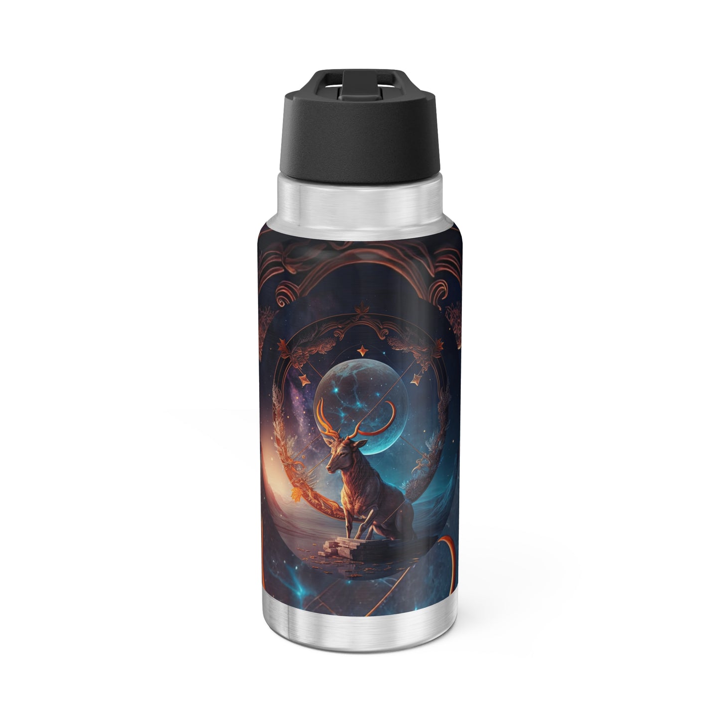 Sagittarius Zodiac Sign Centaur Fantasy Illustration ~ 32oz Tumbler With Lid and Straw