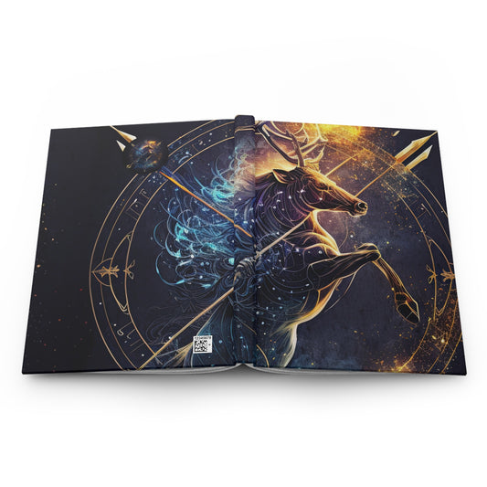 Sagittarius Centaur Fantasy Illustration Hardcover 150 Page Journal