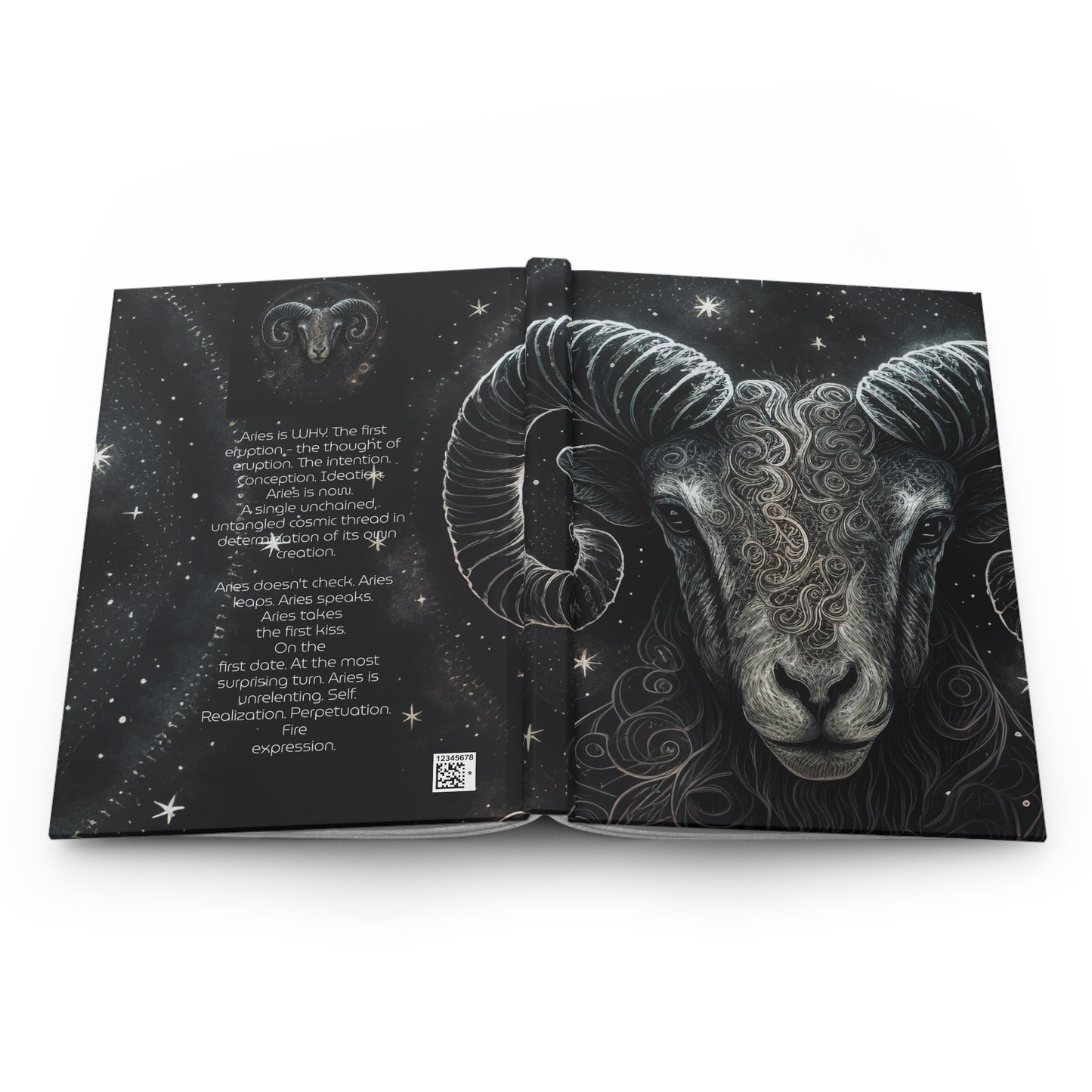 Aries in the Stars with Aries Poem Hardcover 150 Page Journal