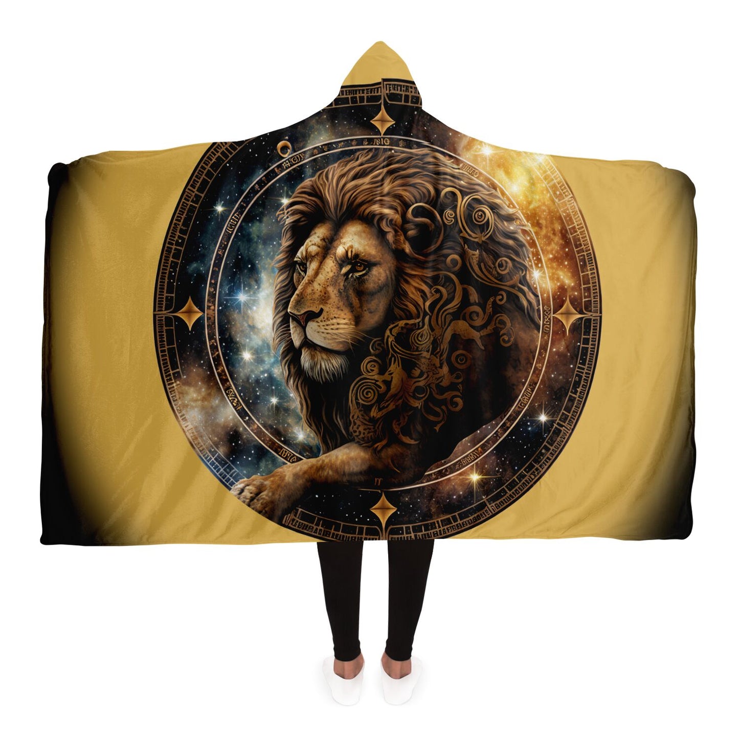 Leo in the Stars Hooded Blanket