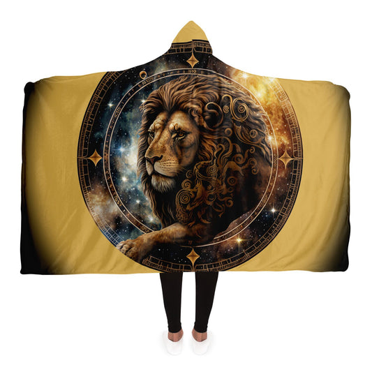 Leo in the Stars Hooded Blanket