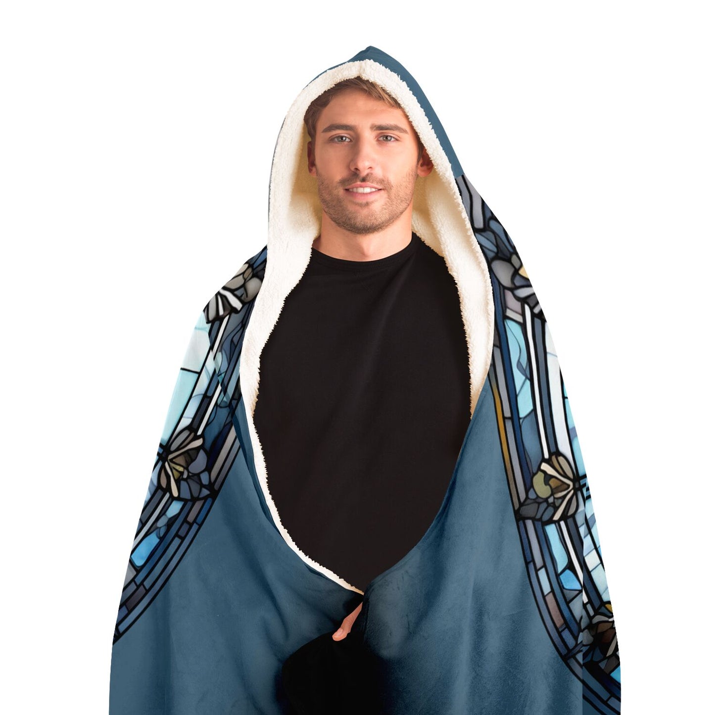 Virgo Stained Glass Hooded Blanket