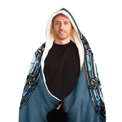 Virgo Stained Glass Hooded Blanket