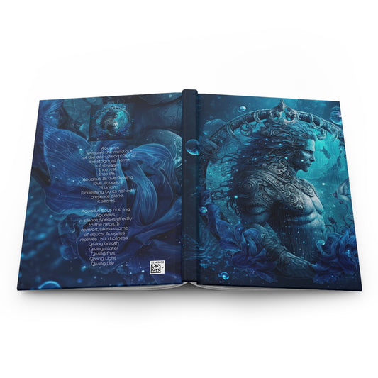 Aquarius Warrior with Poem Hardcover 150 Page Journal