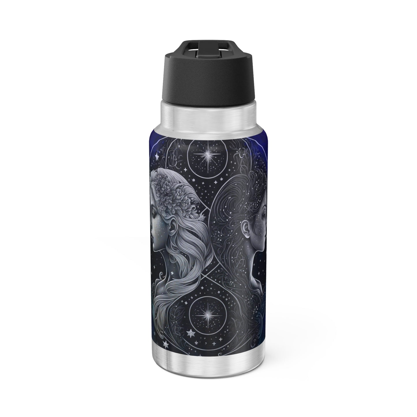 Gemini Twins Zodiac Sign in the Stars  ~ 32oz Tumbler With Lid and Straw
