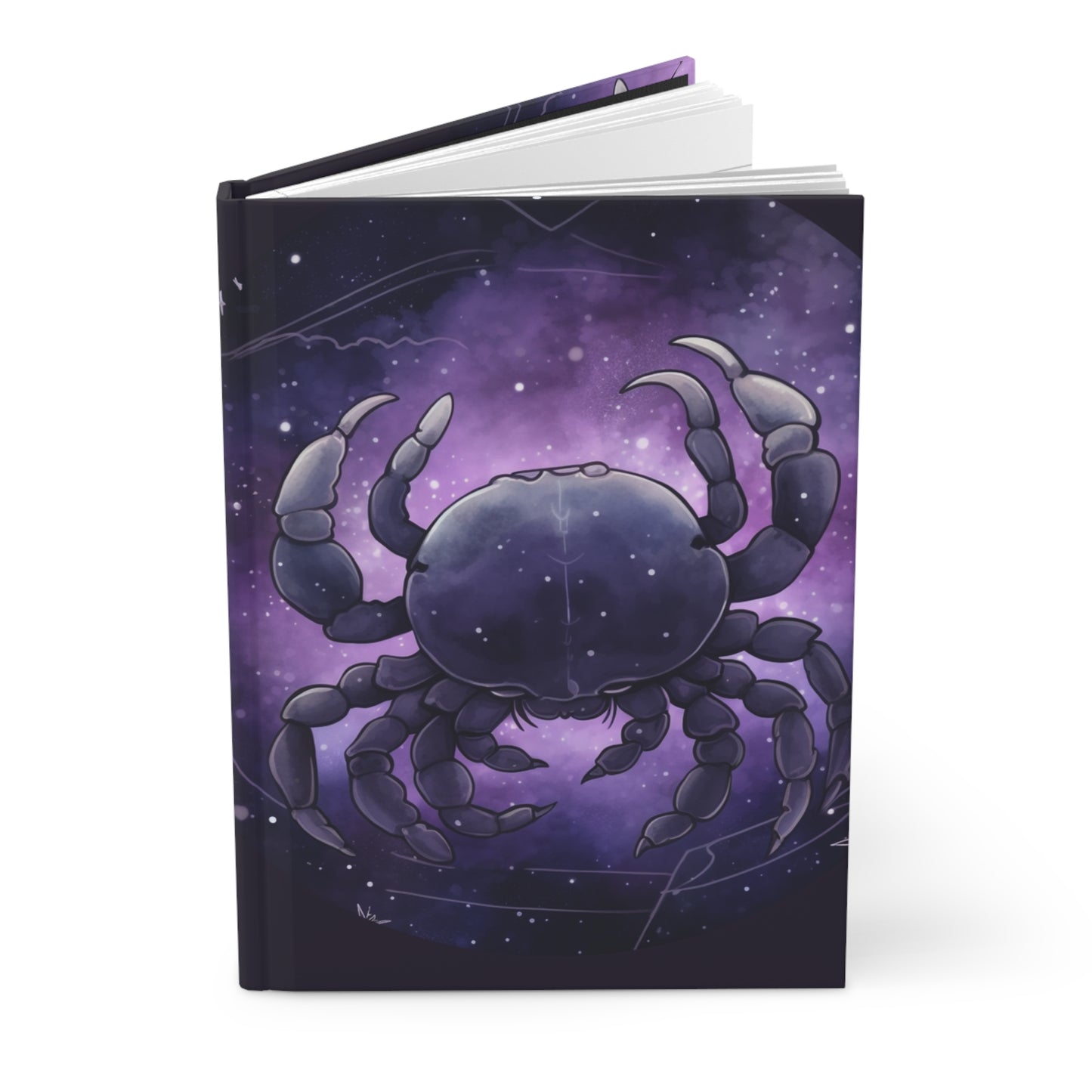 Cancer Sign in Purple Hardcover 150 Page Journal