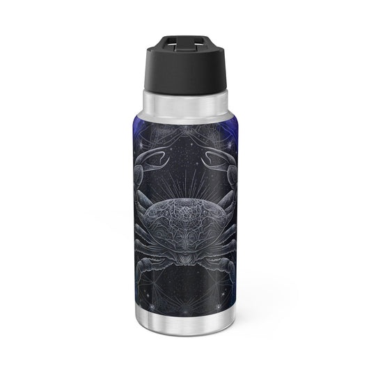 Cancer Zodiac Sign with Stars in the background ~ 32oz Tumbler With Lid and Straw