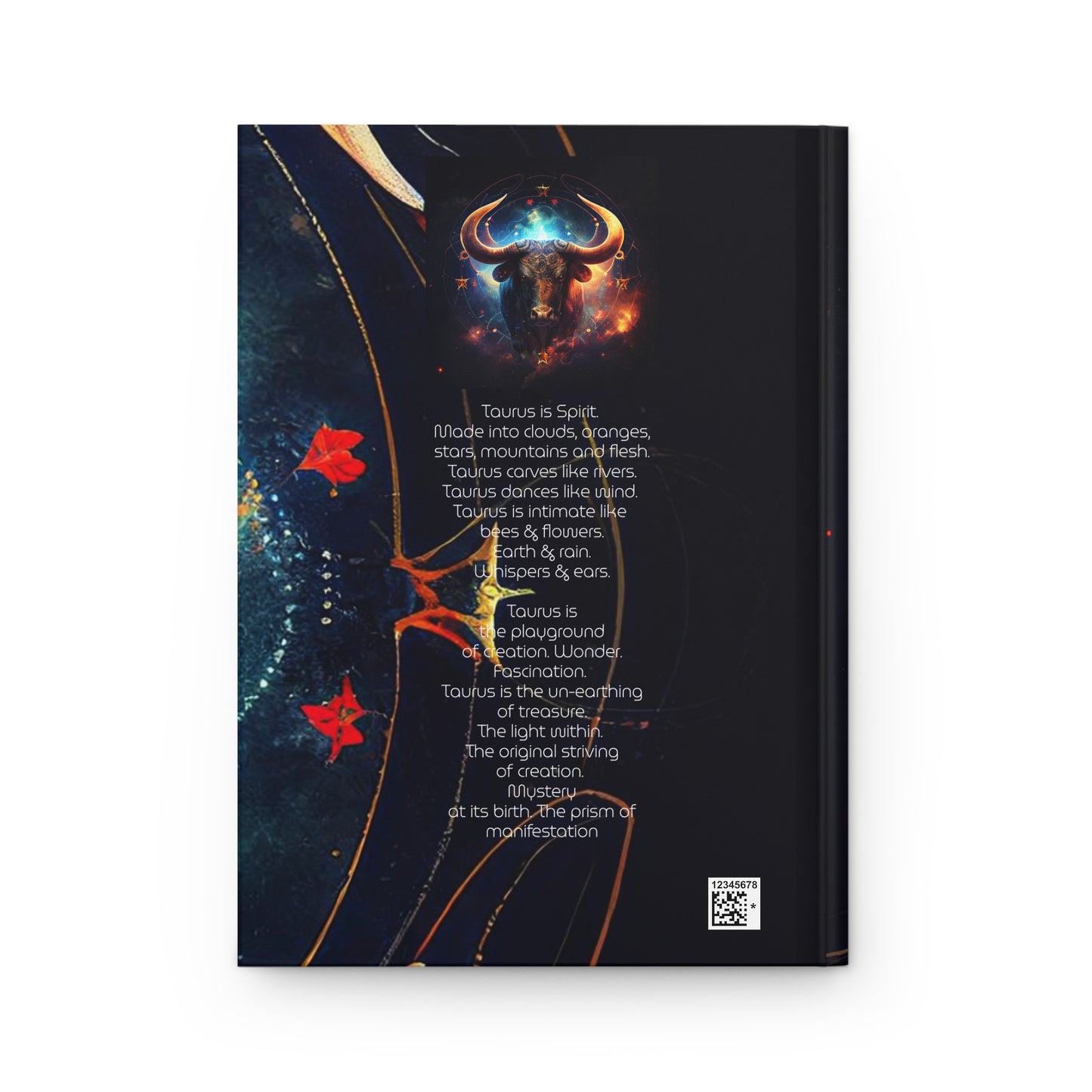 Taurus Bull with Poem Hardcover 150 Page Journal