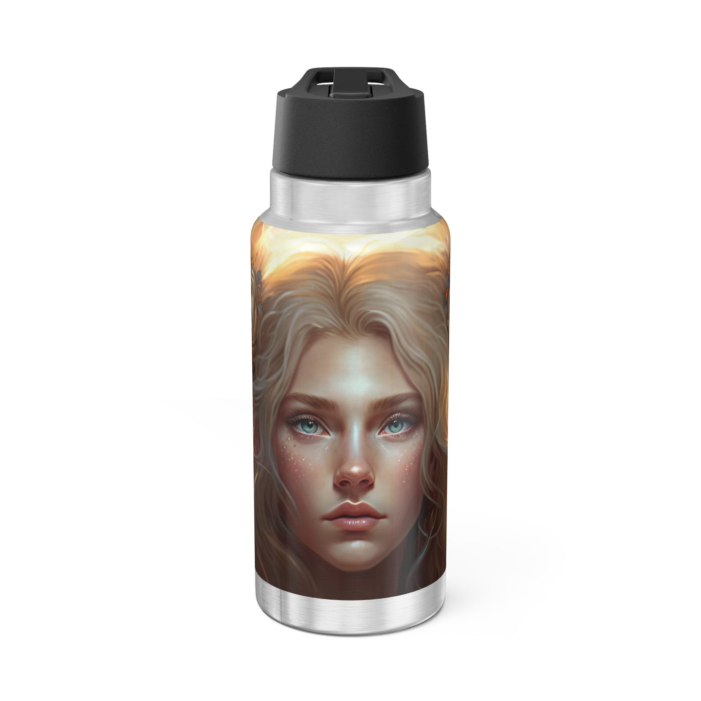 Leo Zodiac Sign Goddess ~ 32oz Tumbler With Lid and Straw