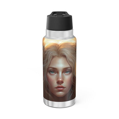 Leo Zodiac Sign Goddess ~ 32oz Tumbler With Lid and Straw