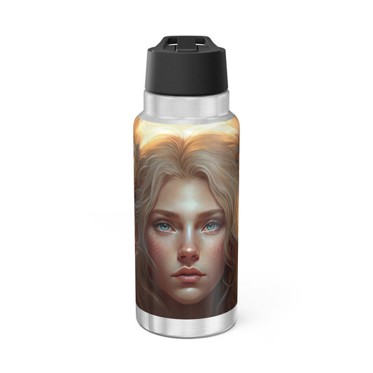 Leo Zodiac Sign Goddess ~ 32oz Tumbler With Lid and Straw
