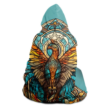 Scorpio Phoenix Stained Glass Hooded Blanket