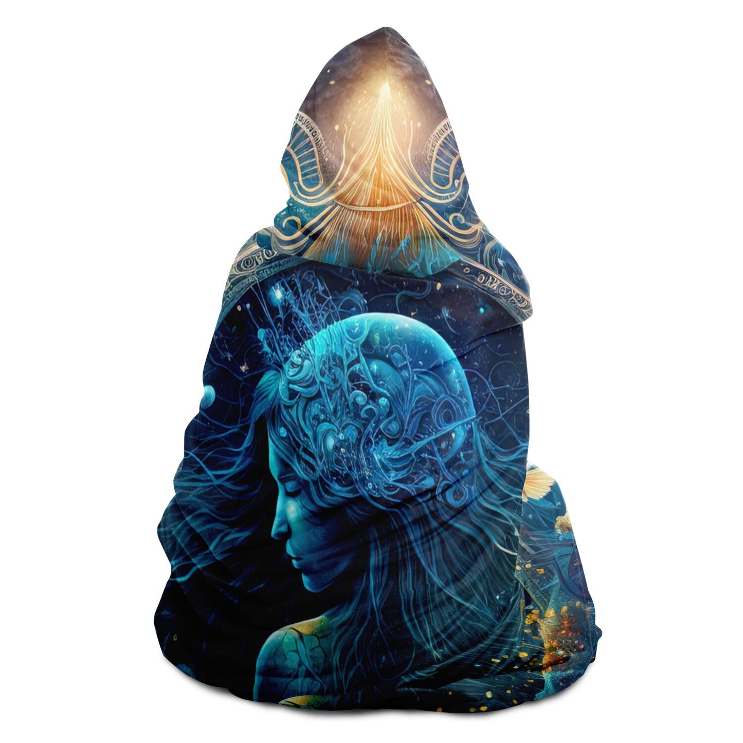 Aquarius Water Goddess Hooded Blanket