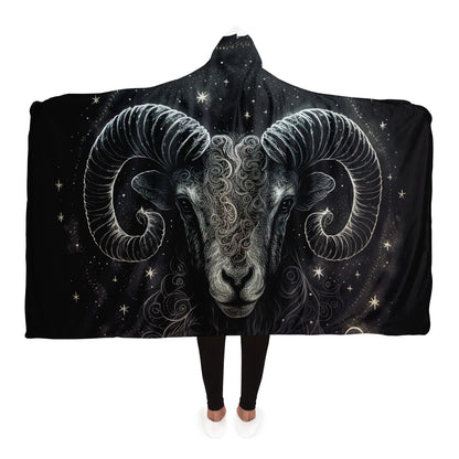 Aries Ram Hooded Blanket
