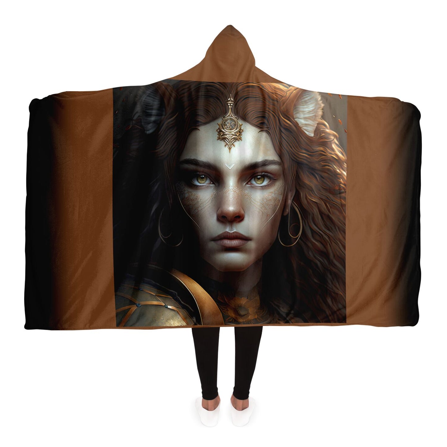 Leo Warrior Goddess Hooded Blanket