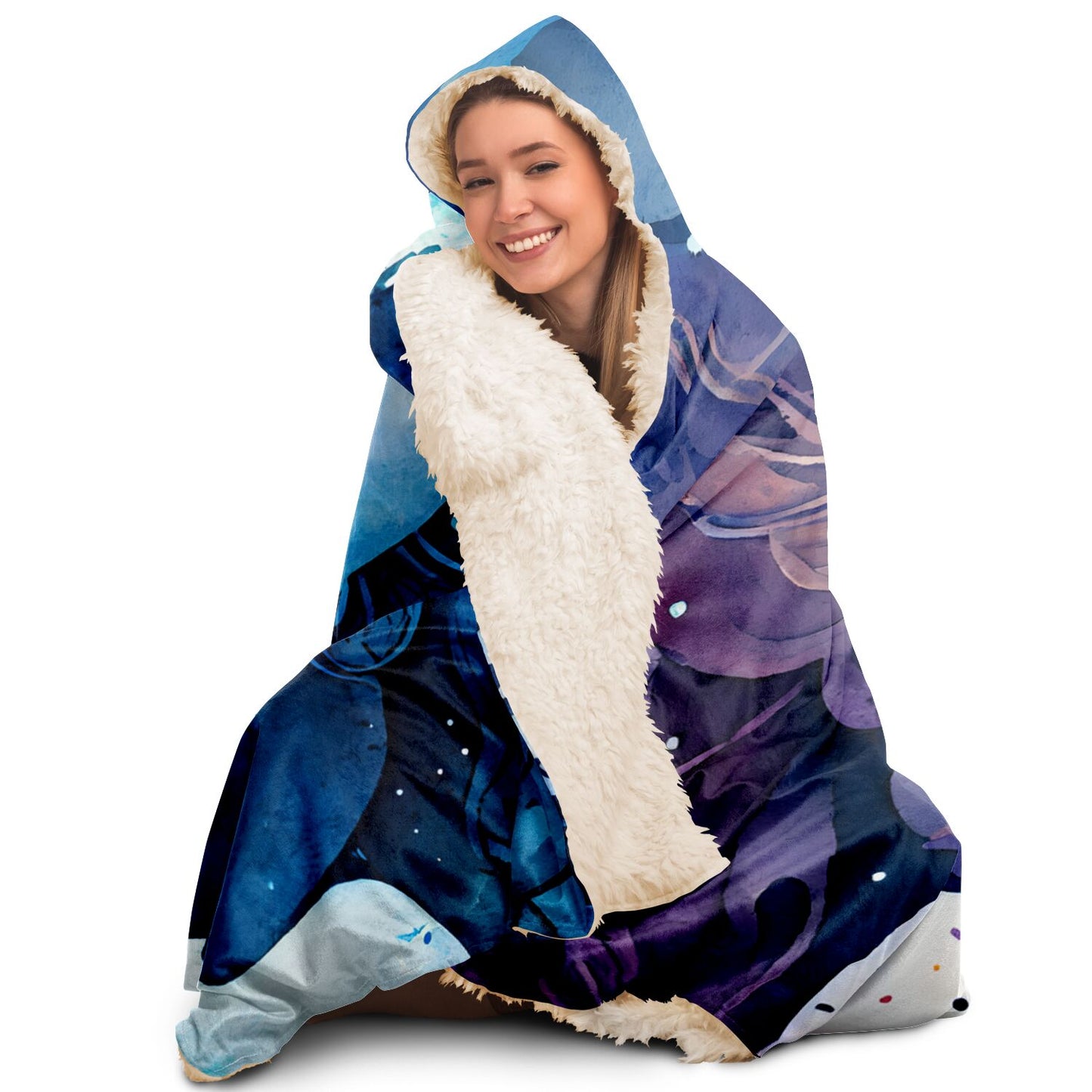 Gemini Twins Hooded Blanket
