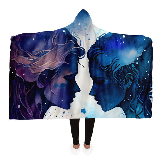 Gemini Twins Hooded Blanket